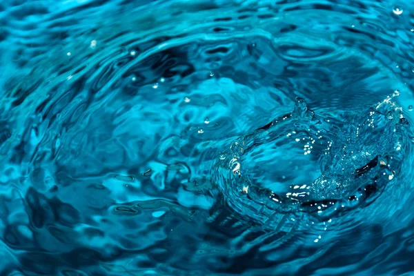 Splash Van Blauwe Water Achtergrond — Stockfoto