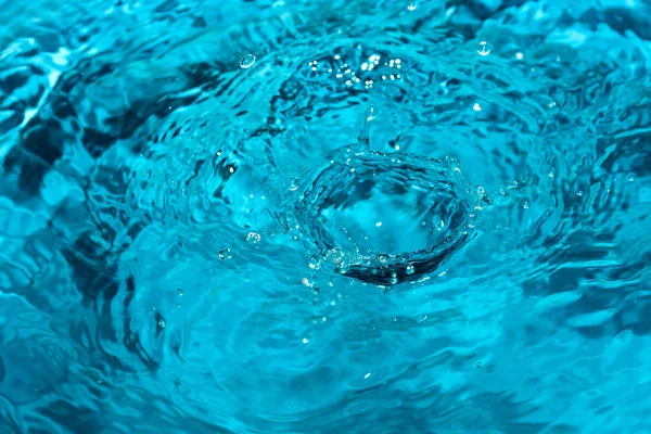 Salpicadura Agua Azul Fondo — Foto de Stock