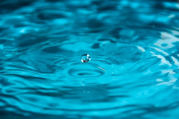 Salpicadura Agua Azul Fondo — Foto de Stock