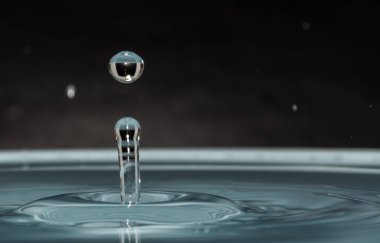  arka plan üzerinde su damla etkisi