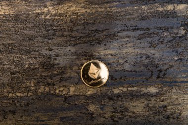 Arka plan üzerinde kripto para birimi Ethereum