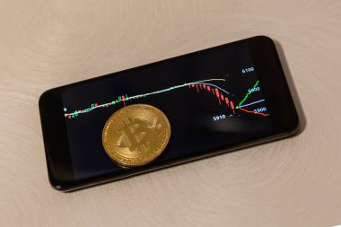  Bitcoin para arka plan üzerinde Kapat