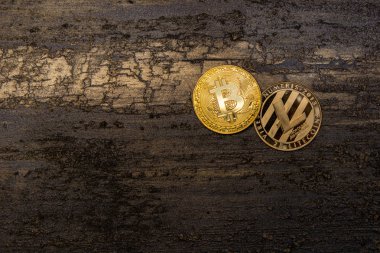 kripto para birimi: altın bitcoin ve litecoin 