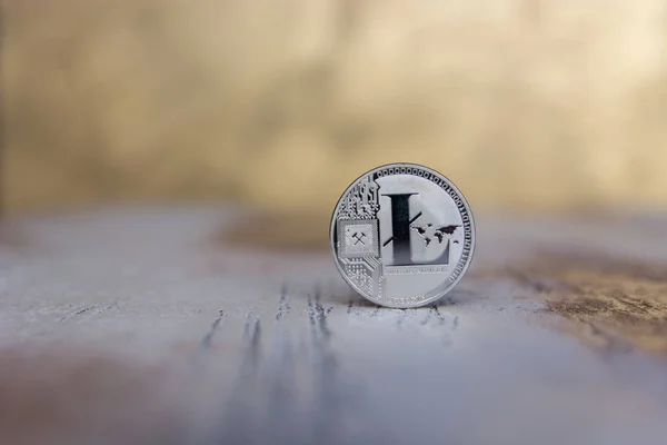 Krypto Waluty Litecoin Srebrny — Zdjęcie stockowe