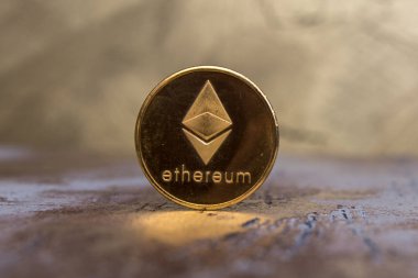 Arka plan üzerinde kripto para birimi Ethereum