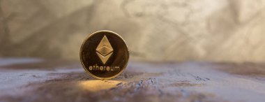 Arka plan üzerinde kripto para birimi Ethereum