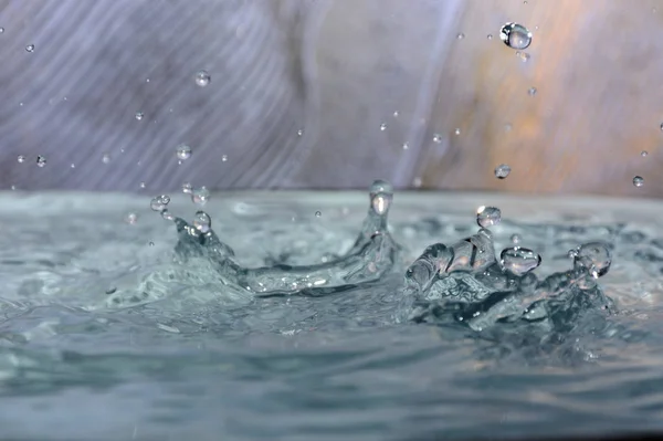 Spritzer Sauberes Wasser Hintergrund — Stockfoto