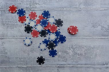 poker fişleri arka plan görüntü kadar kapatın