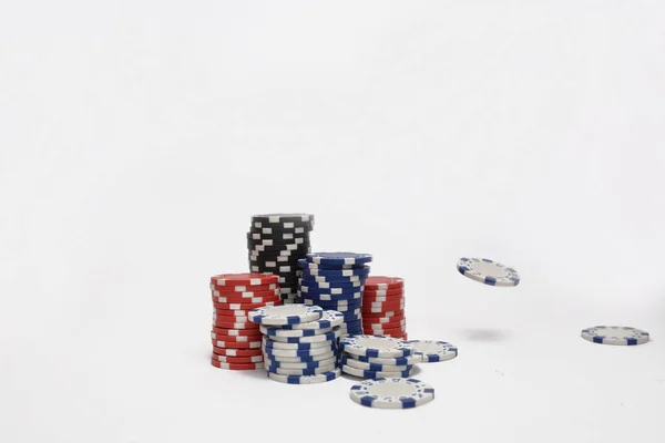 Playing Chips Dic — Stock Photo, Image