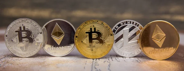  kripto para birimi: bitcoin litecoin ve ethereum 