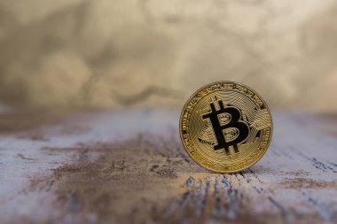  güzel arka plan kürsüye altın bitcoin