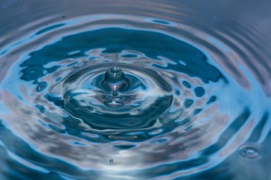 mavi temiz su damlaları