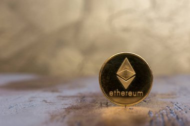 Arka plan üzerinde kripto para birimi Ethereum