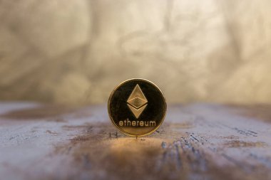 Arka plan üzerinde kripto para birimi Ethereum