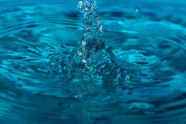 Drop Clean Blue Water — Stock Photo, Image