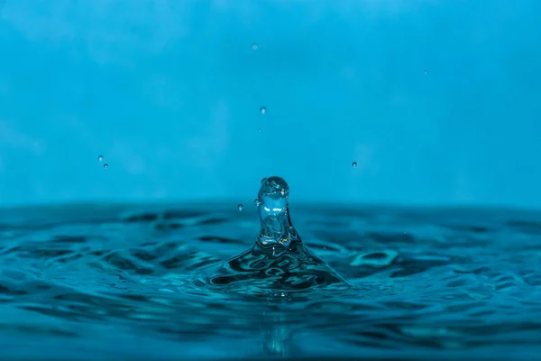 Goutte Eau Bleue Propre — Photo