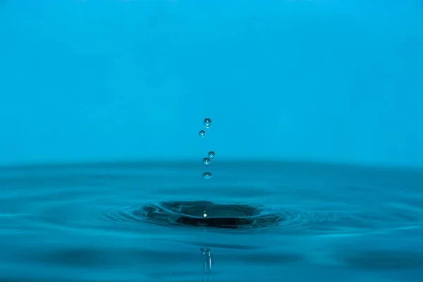 Gota Água Azul Limpa — Fotografia de Stock