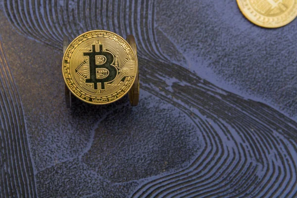 Bitcoin Oro Fondo — Foto de Stock