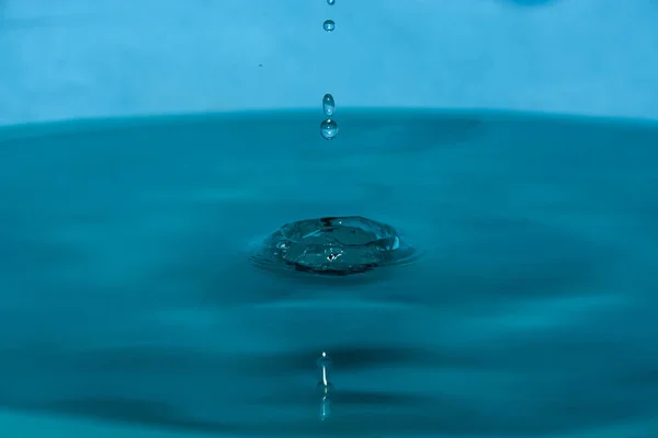 Goutte Eau Bleue Propre — Photo