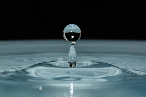 Gotas Agua Limpia Sobre Fondo —  Fotos de Stock