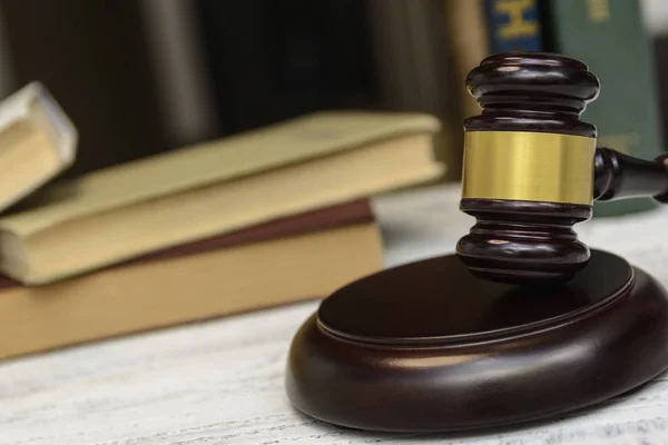 judge gavel on wooden background