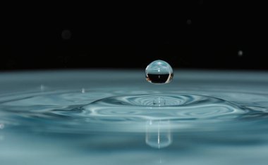 arka plan üzerinde temiz su damlaları