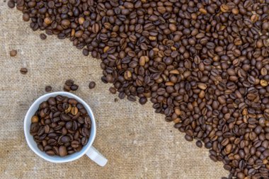 Aroma kahvenin arka plan