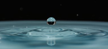 arka plan üzerinde temiz su damlaları