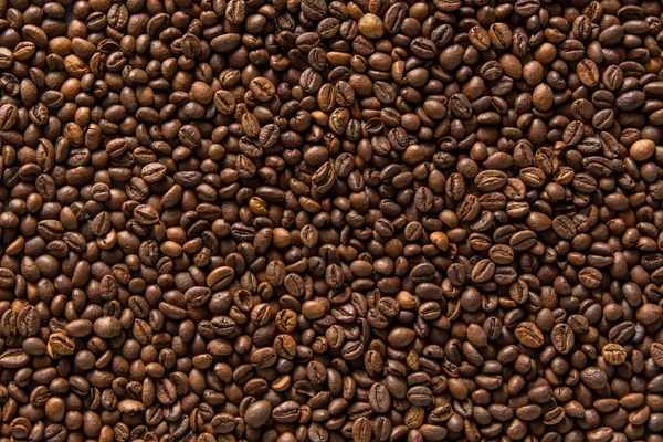 Aroma Kaffebönor Bakgrund — Stockfoto