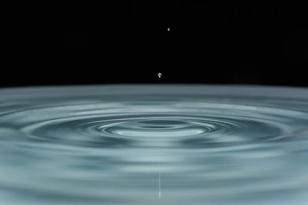 drops of clean water on background