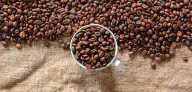 Aroma kahvenin arka plan
