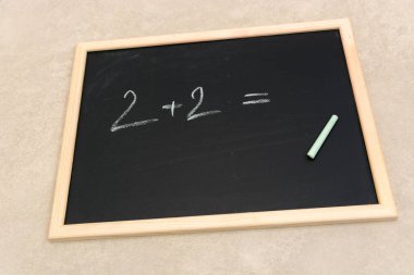 Kara tahta sayılarla görüntüsünü kapatmak