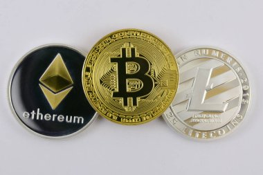 Etherium para arka plan üzerinde