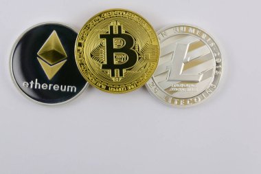 Etherium para arka plan üzerinde