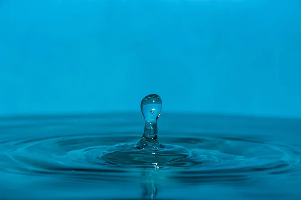 Gota Água Azul Limpa — Fotografia de Stock