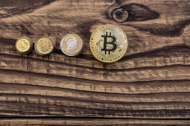  zemin üzerine altın bitcoin