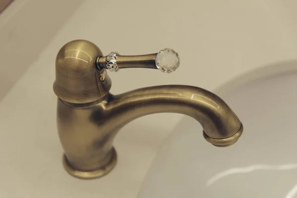 Selective Focus Decor Sink Bathroom — Stock Photo, Image