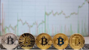  Bitcoins notebook klavye üzerinde durmak 