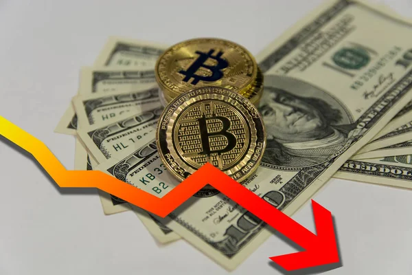 Bitcoin Geld Hintergrund — Stockfoto
