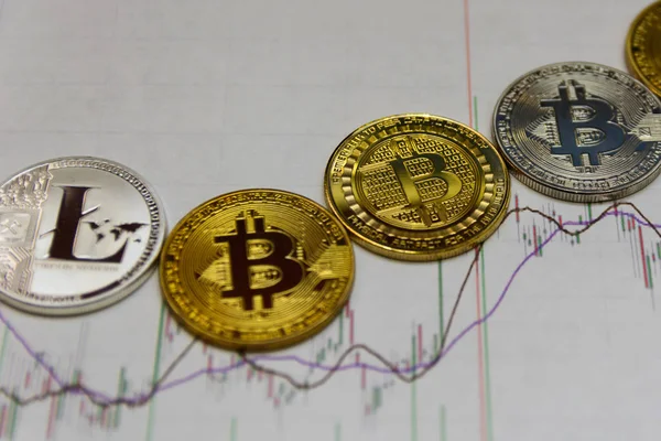  zemin üzerine altın bitcoin para