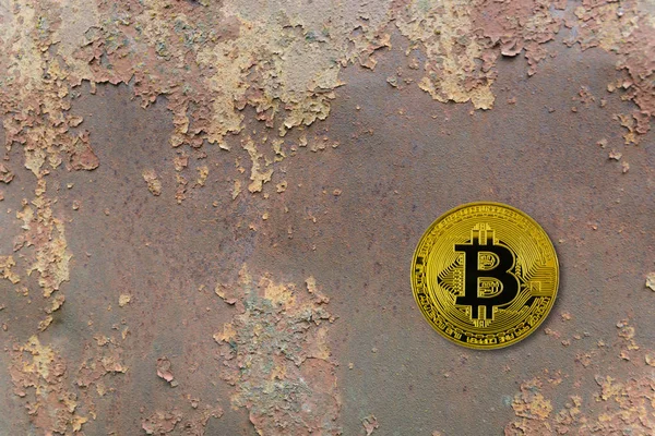 Oro Dinero Bitcoin Fondo — Foto de Stock