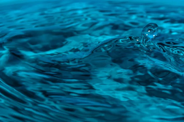 Gota Agua Azul Limpia —  Fotos de Stock