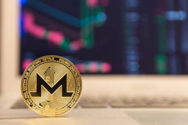  Gümüş laptop altın monero