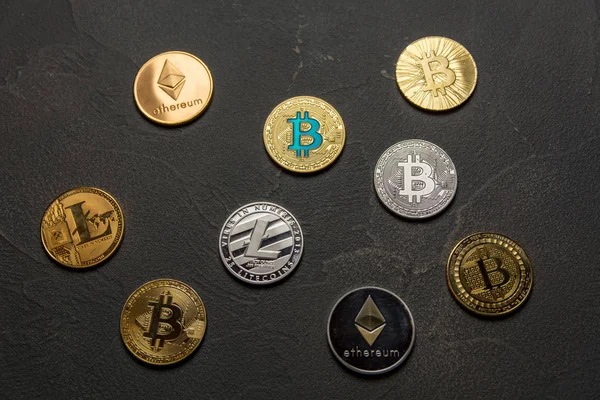 Κρυπτό Νόμισμα Του Μέλλοντος Bitcoin Litecoin Και Ethereum — Φωτογραφία Αρχείου