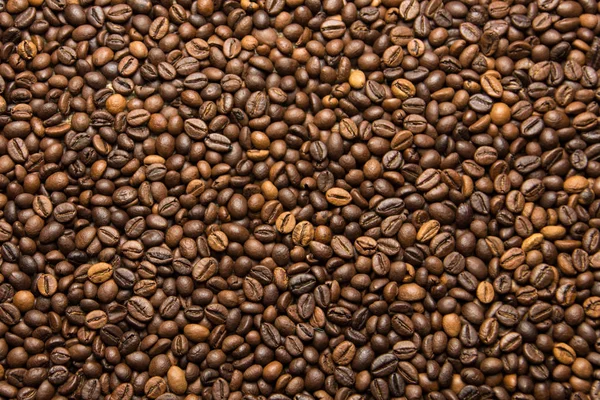 Aroma Kaffebönor Bakgrund — Stockfoto