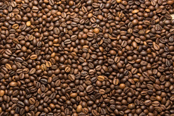 Aroma Kaffebönor Bakgrund — Stockfoto