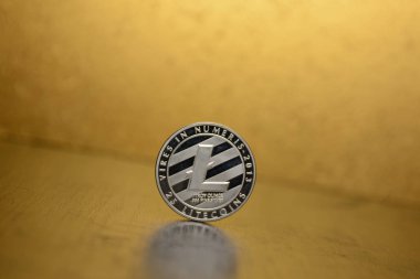  golden money on background,close up