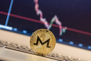  Gümüş laptop altın monero