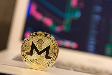  Gümüş laptop altın monero