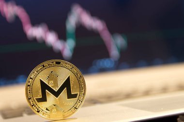  monitör dizüstü cadı grafikteki altın monero